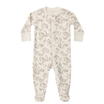 Quincy Mae Quincy Mae Floral Vine Long Sleeve Sleeper Footie