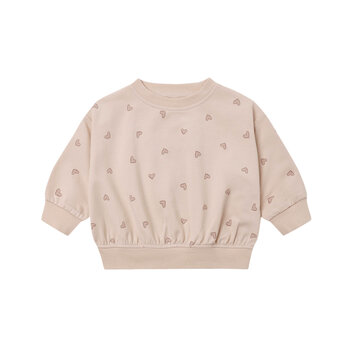 Quincy Mae Quincy Mae Hearts Relaxed Sweatshirt Set