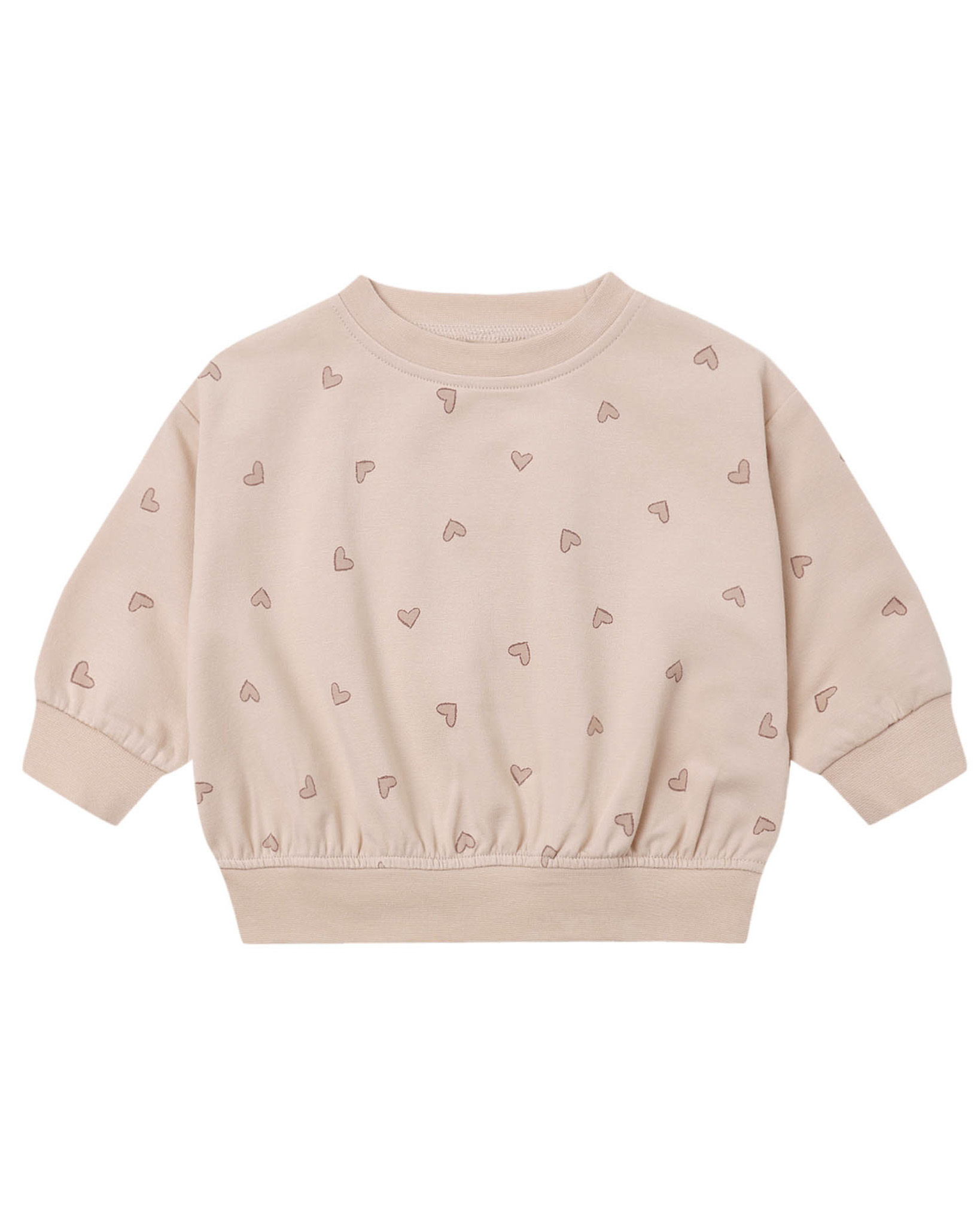 Quincy Mae Quincy Mae Hearts Relaxed Sweatshirt Set