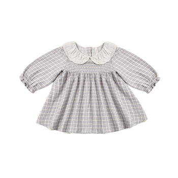 Quincy Mae Quincy Mae Blue Gingham Callie Dress