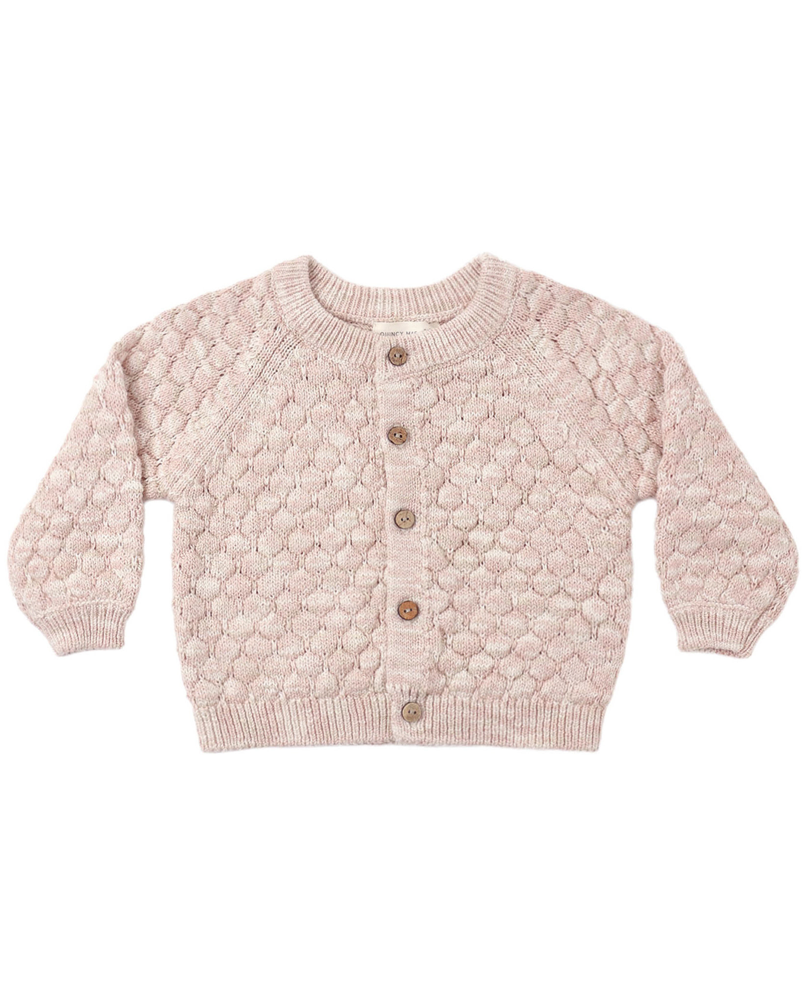 Quincy Mae Quincy Mae Speckle Bubble Knit Cardigan