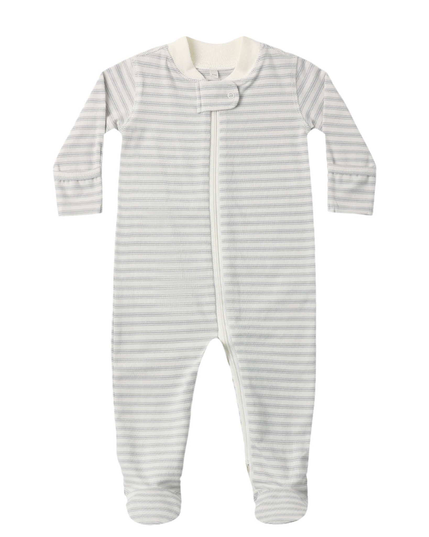 Quincy Mae Quincy Mae Cloud Stripe Long Sleeve Sleeper Footie