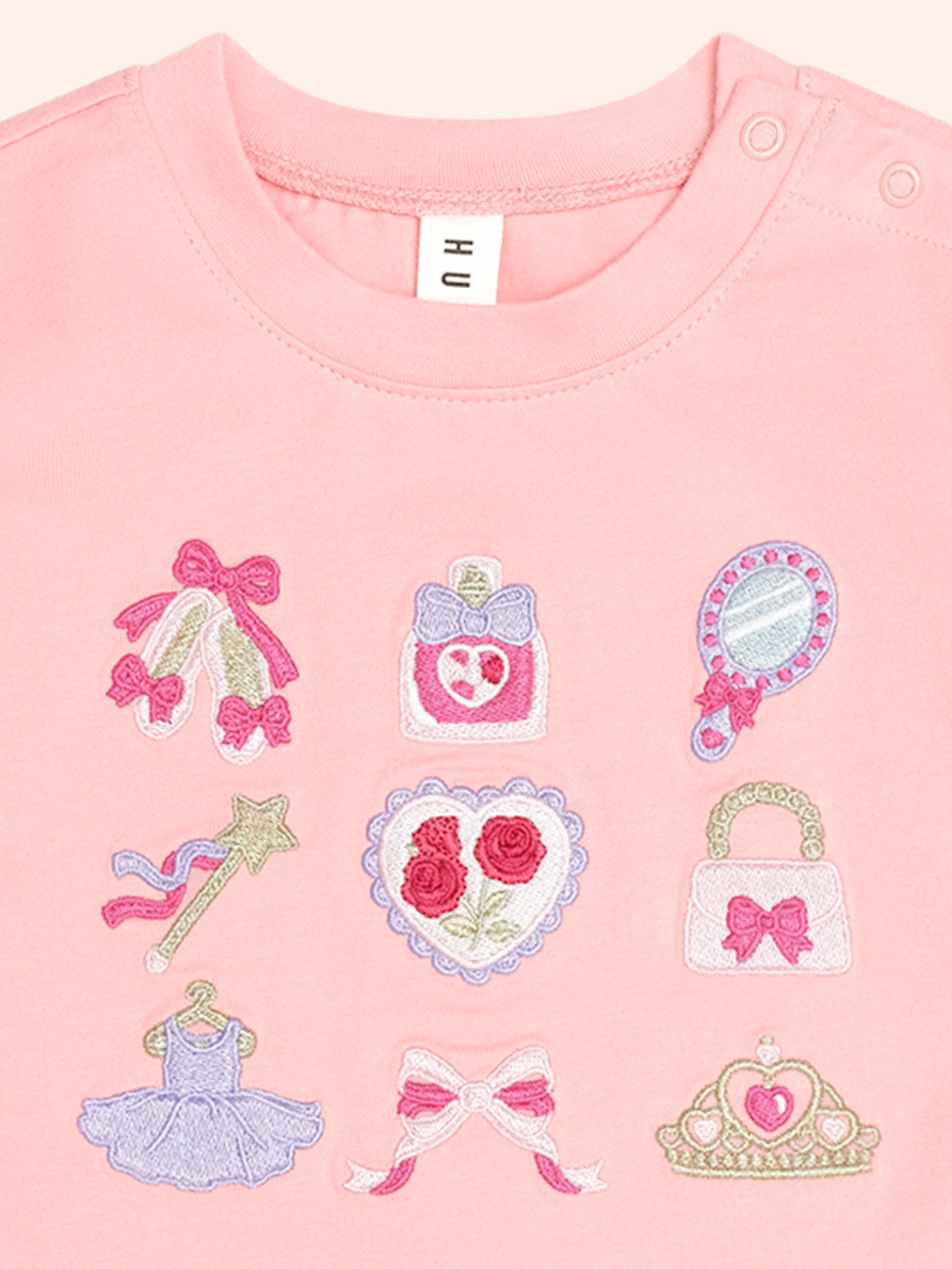 Huxbaby Huxbaby Ballerina Hux Embroidered Tee