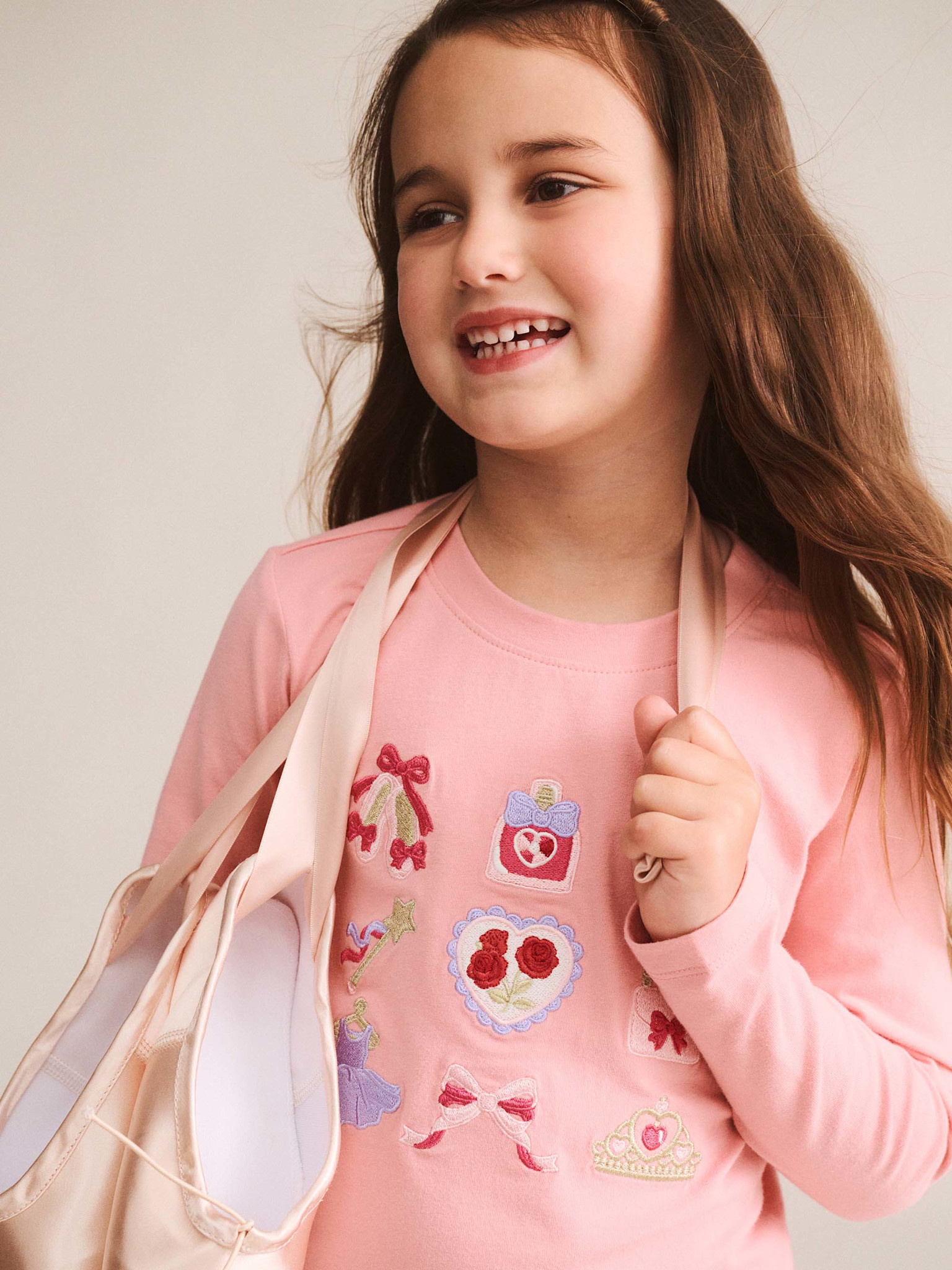 Huxbaby Huxbaby Ballerina Hux Embroidered Tee