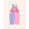 Huxbaby Huxbaby Pink Color Block Cord Overalls