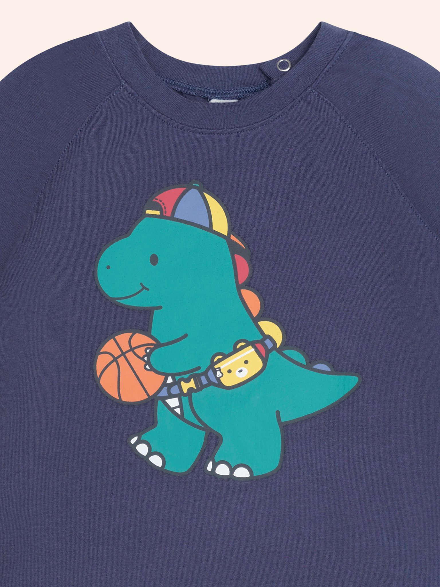 Huxbaby Huxbaby Baller Dino Raglan Top