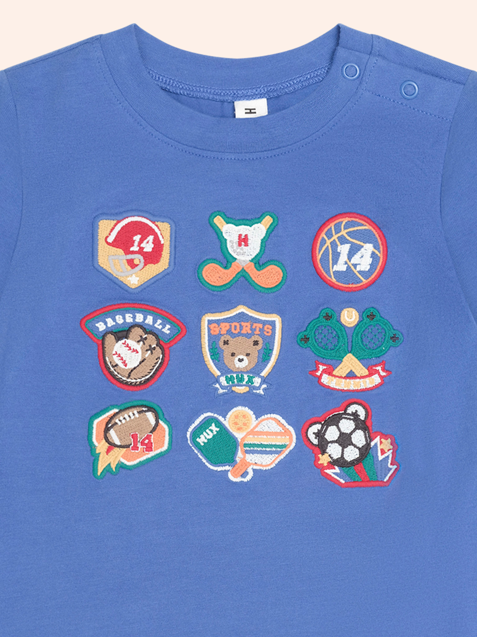 Huxbaby Huxbaby Vintage Sport Hux Embroidered Tee