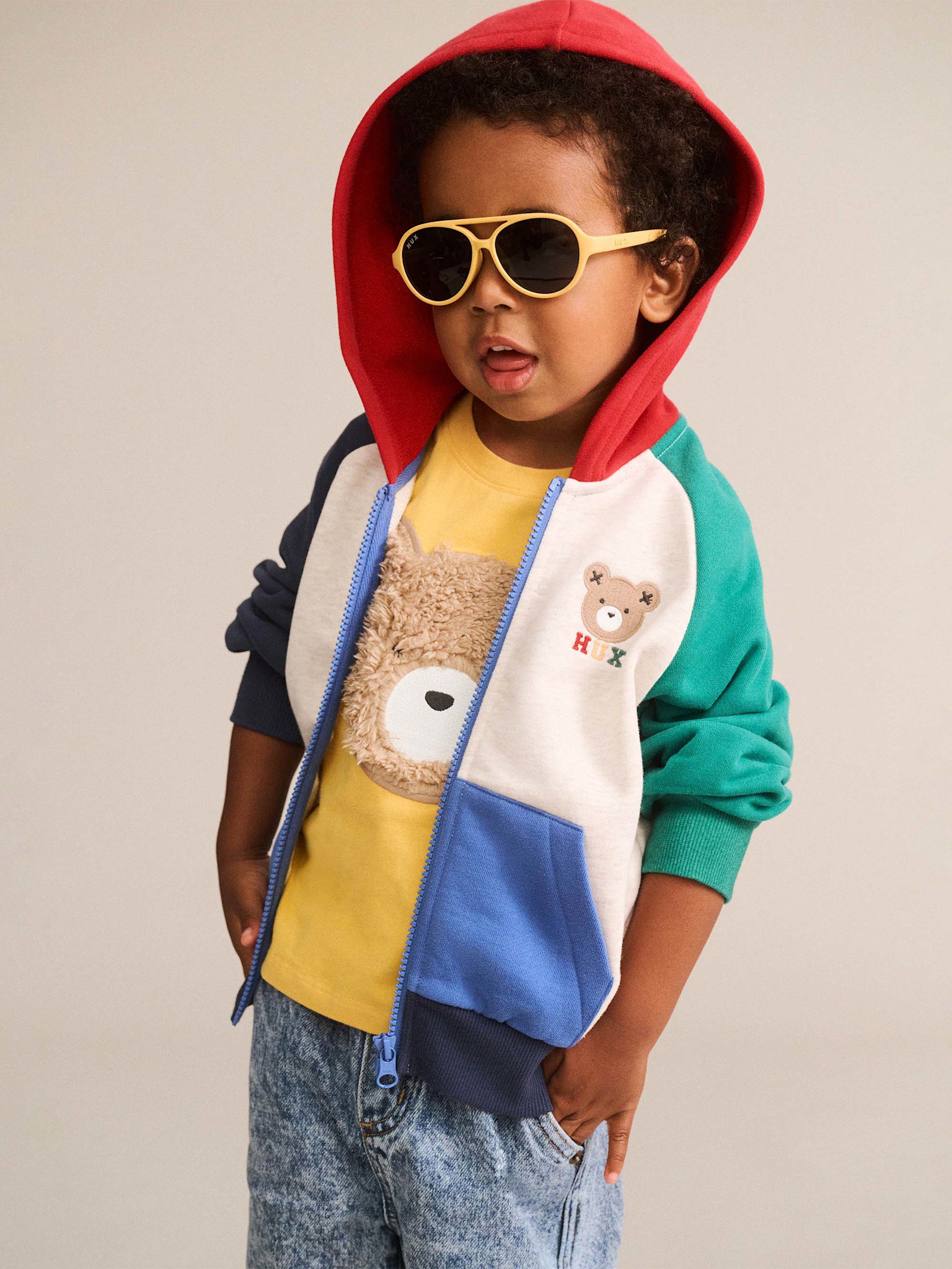 Huxbaby Huxbaby Color Block Raglan Hoodie