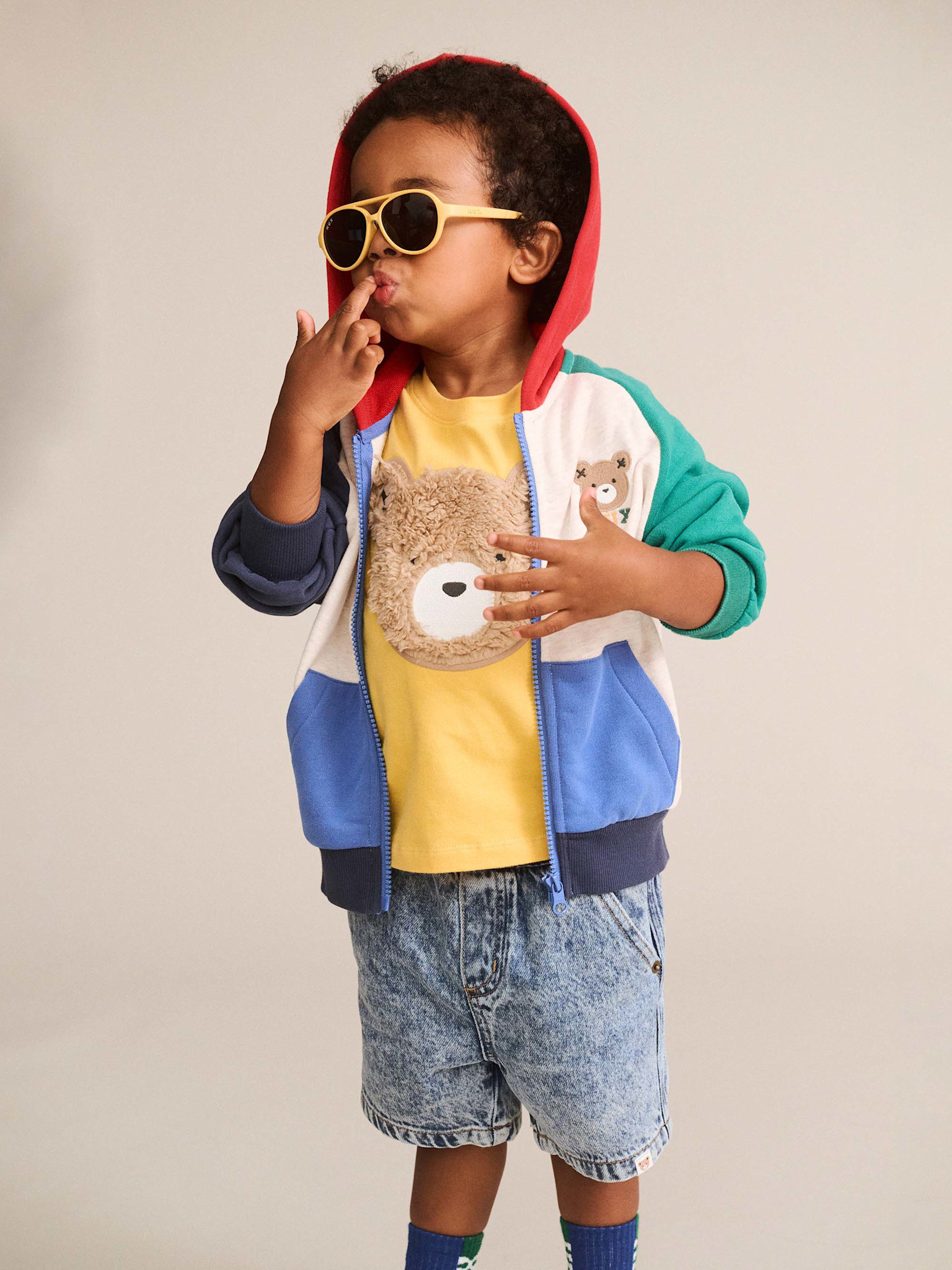 Huxbaby Huxbaby Color Block Raglan Hoodie