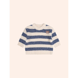 Huxbaby Huxbaby Hux Stripe Embroidery Sponge Pullover