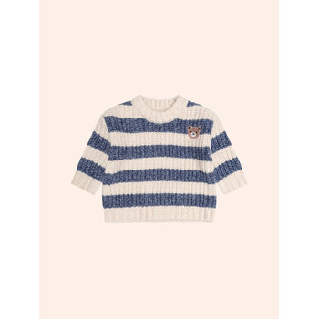 Huxbaby Huxbaby Hux Stripe Embroidery Sponge Pullover