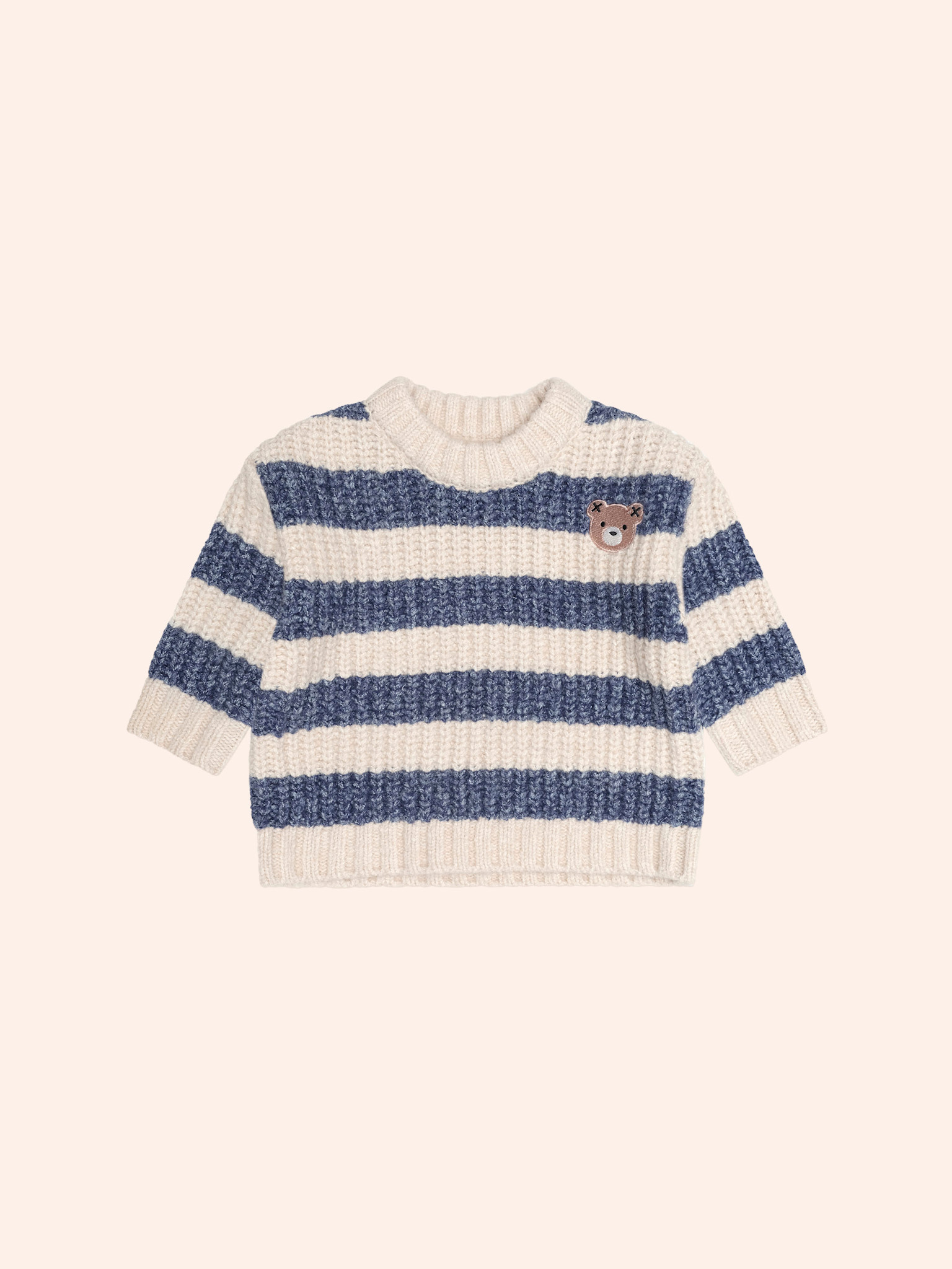 Huxbaby Huxbaby Hux Stripe Embroidery Sponge Pullover