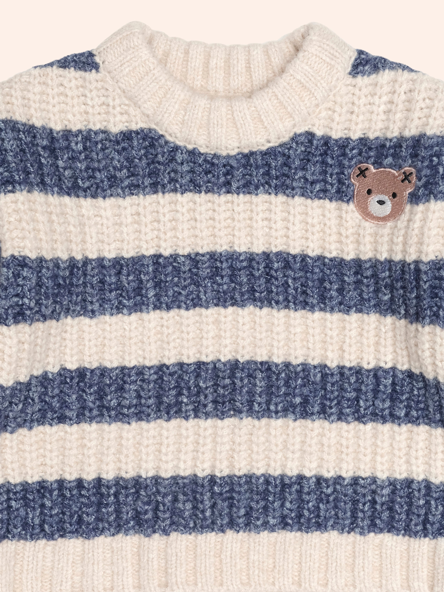 Huxbaby Huxbaby Hux Stripe Embroidery Sponge Pullover