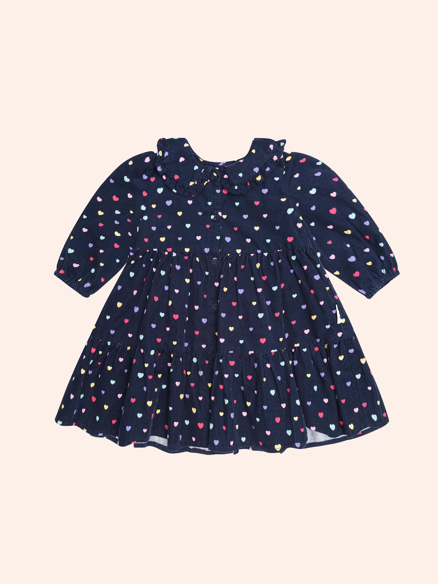 Huxbaby Huxbaby Heart Cord Collar Dress