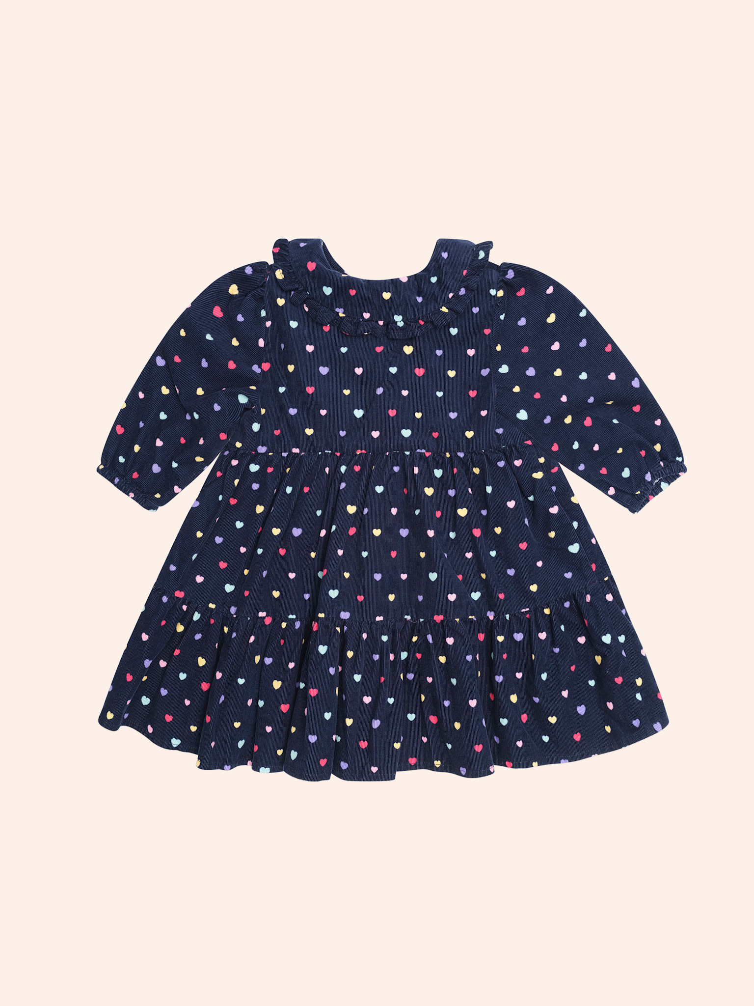 Huxbaby Huxbaby Heart Cord Collar Dress