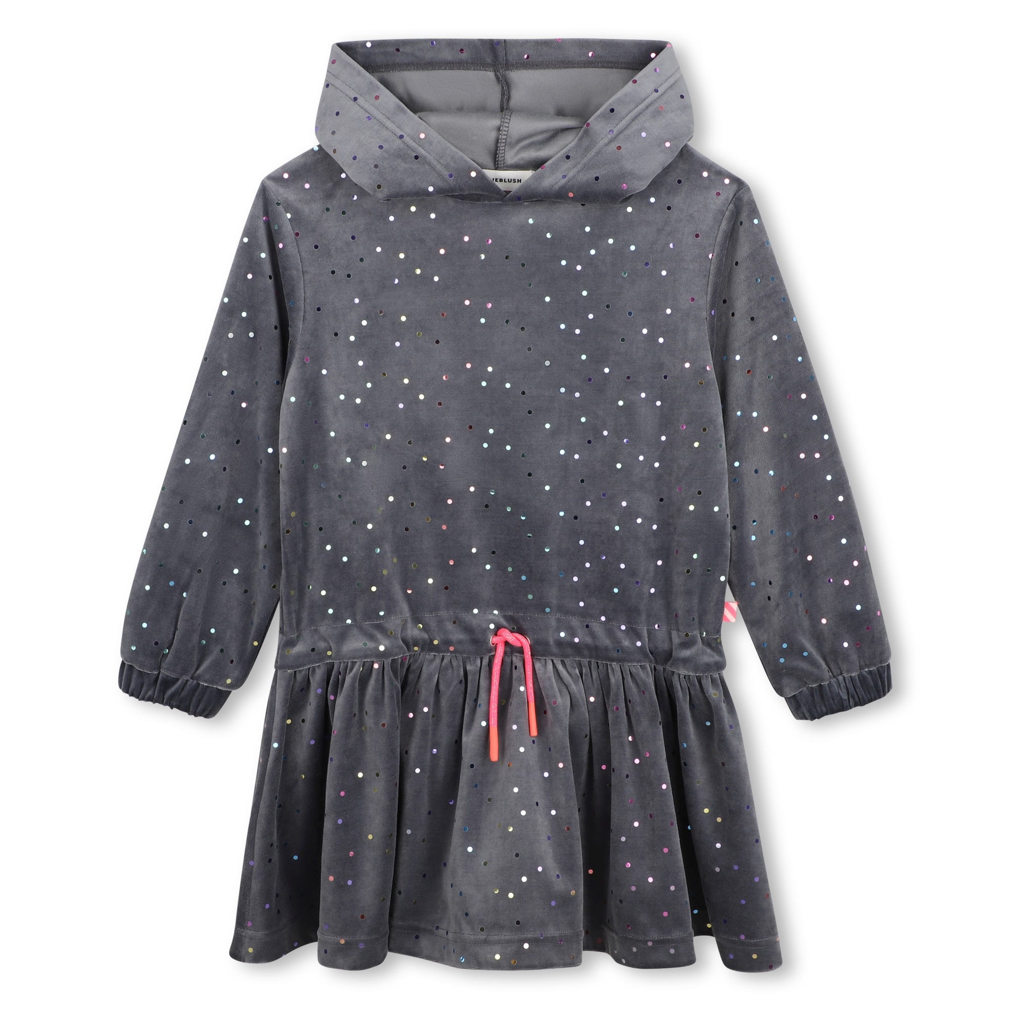 Billieblush Billieblush Embellished Velvet Hooded Dress