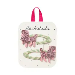 Rockahula Pretty in Pink Poodle Clips