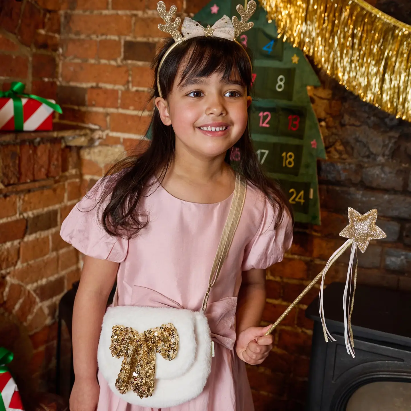 Rockahula Sequin Bow Fluffy Bag