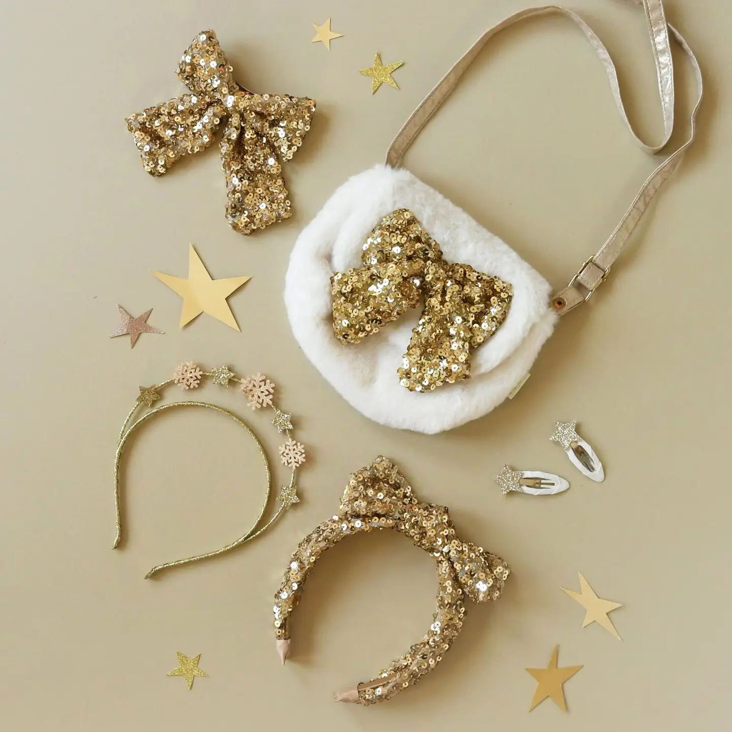 Rockahula Sequin Bow Fluffy Bag
