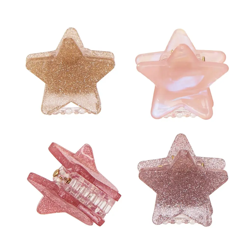 Rockahula Shimmer Stars Claw Clips 4 Pack
