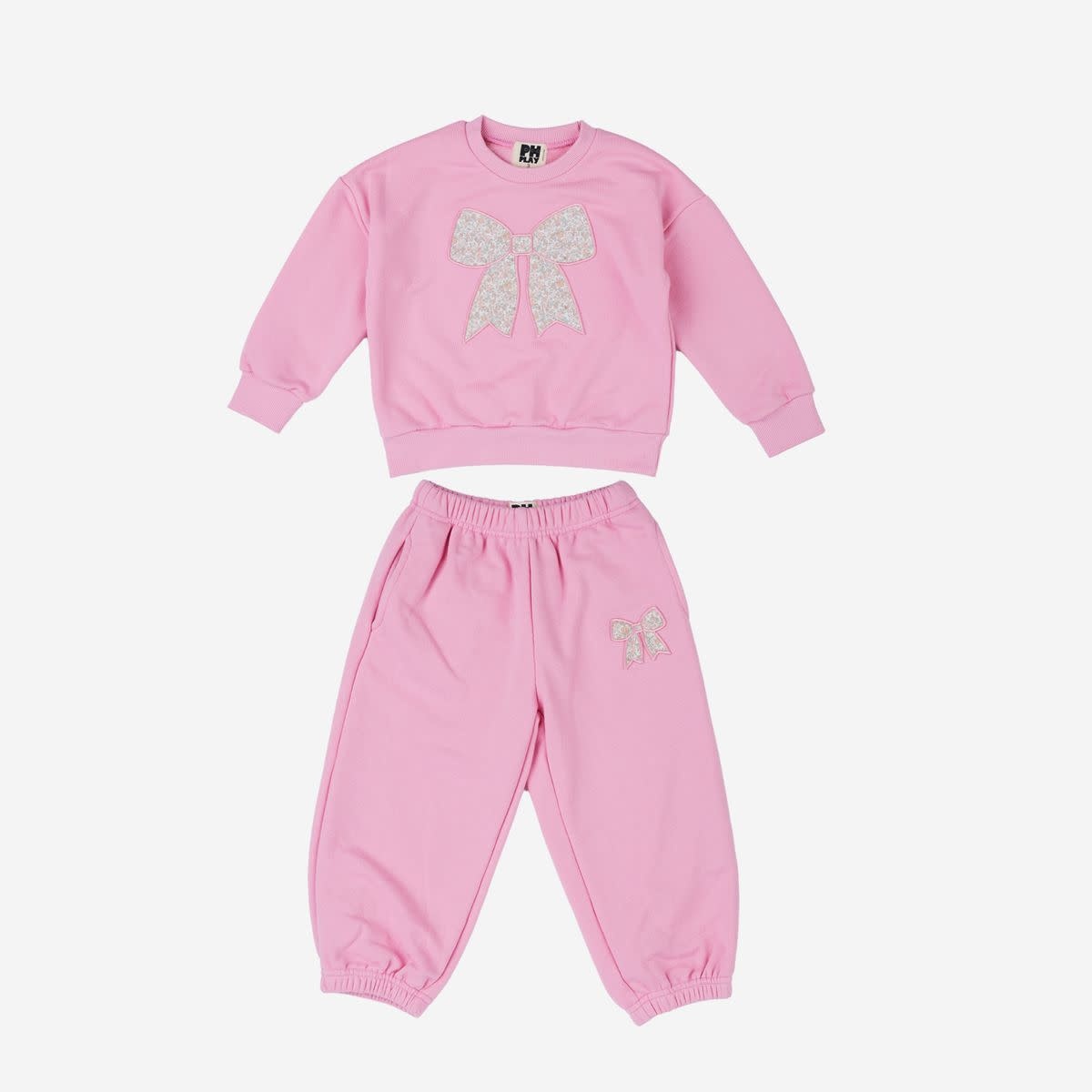 Petite Hailey Petite Hailey Karina Bow Sweatshirts Set