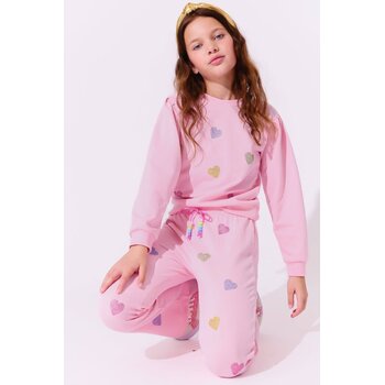 Lola & the Boys Lola & The Boys Pink Crystal Hearts Set