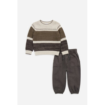 Splendid Splendid Stone Stripe Crewneck Set