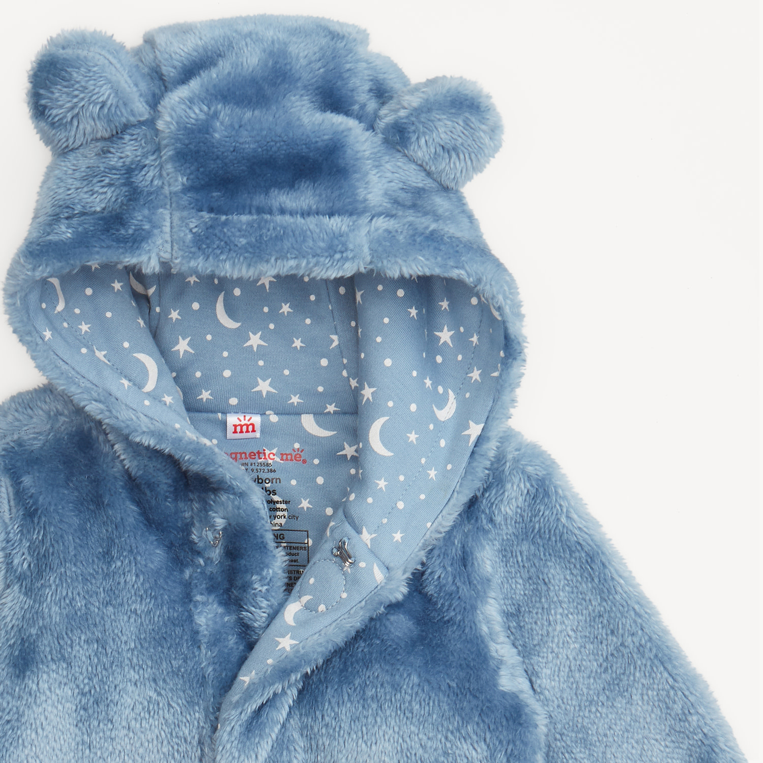 Magnetic Me Magnetic Me Winter Sky Minky Bear Footie