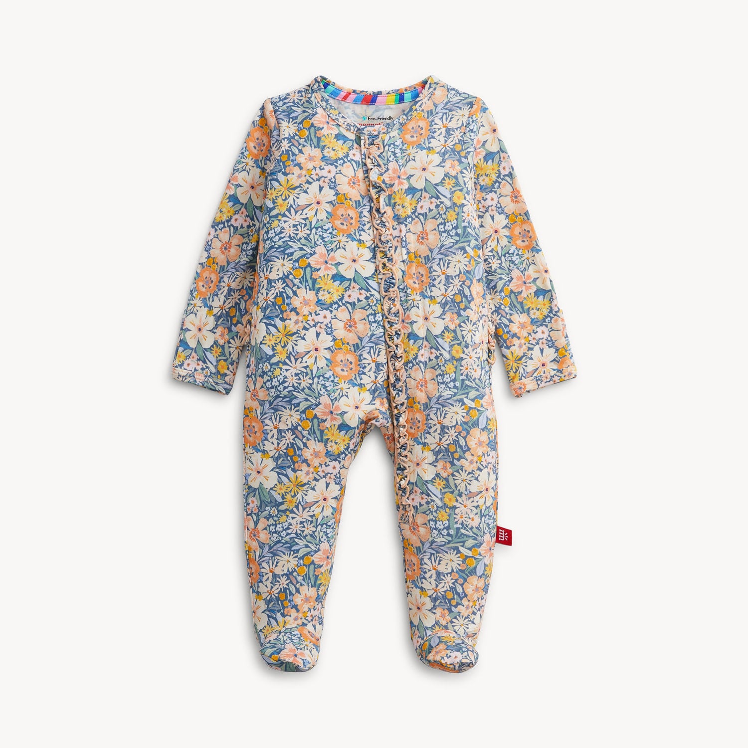 Magnetic Me Magnetic Me Flora Modal Ruffle Footie