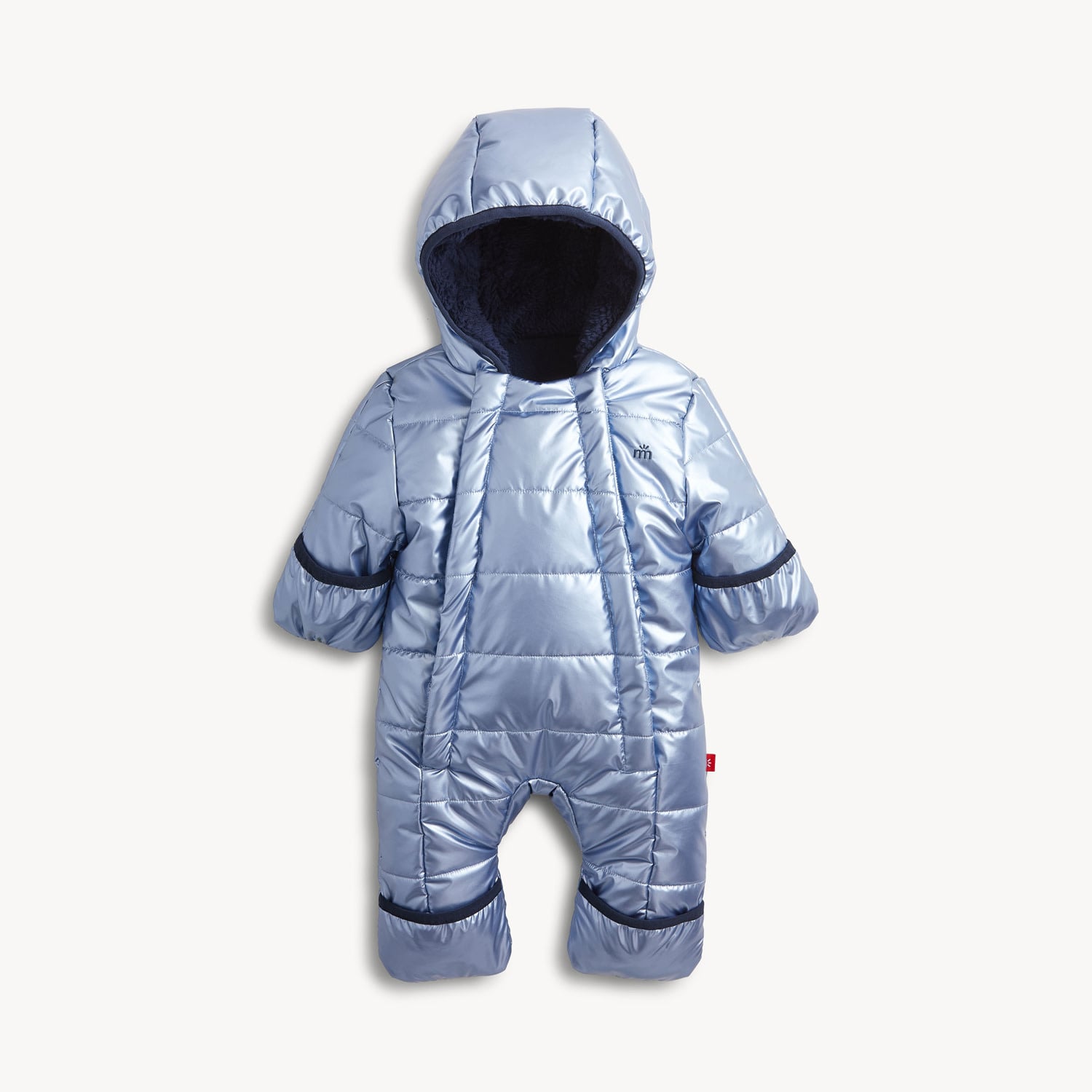 Magnetic Me Magnetic Me Blue Solid Metallic Boys Puffer Pram