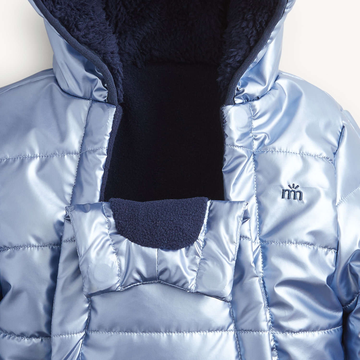 Magnetic Me Magnetic Me Blue Solid Metallic Boys Puffer Pram