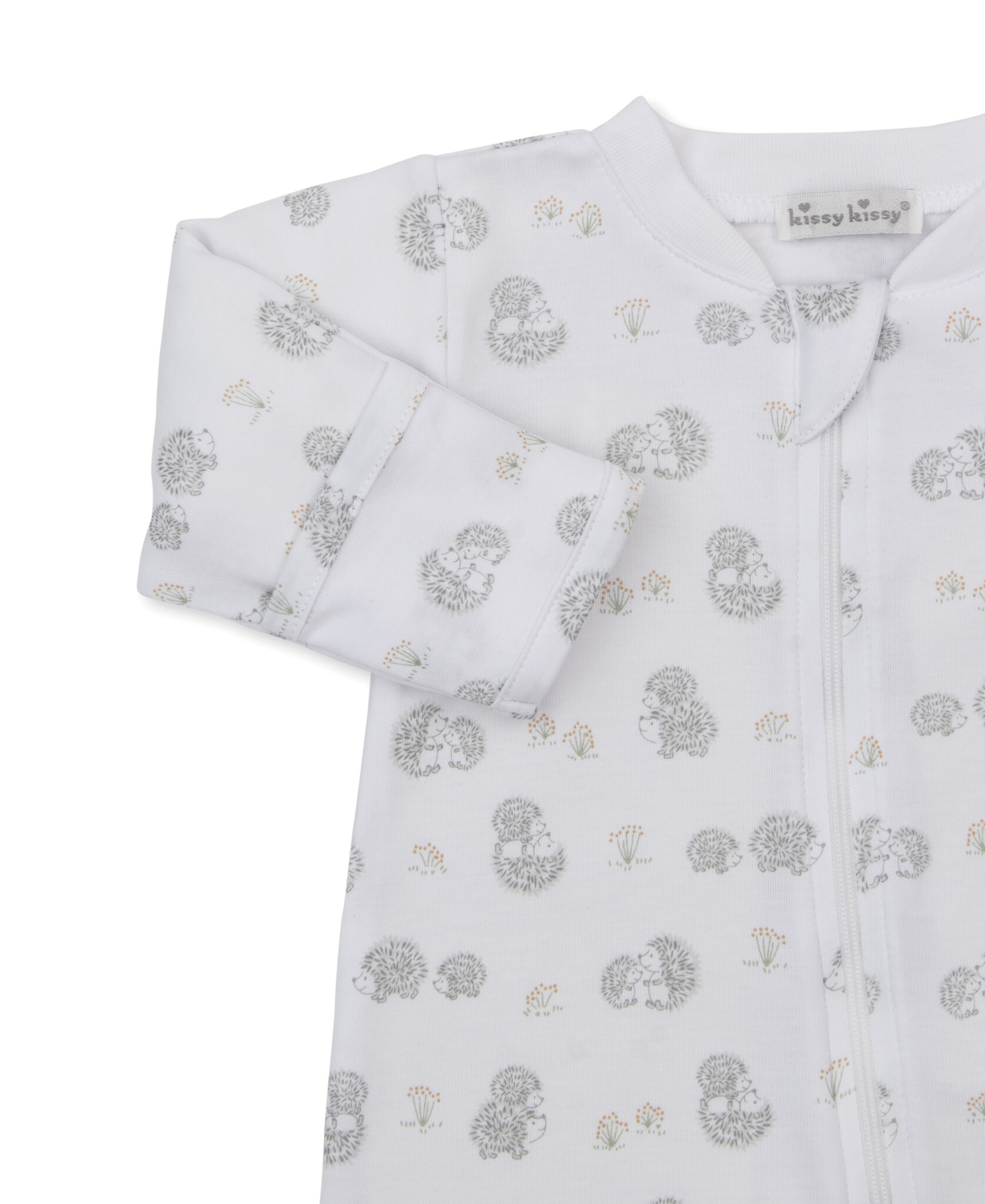 kissy kissy Kissy Kissy Hedgehogs Little Woods Zip Footie
