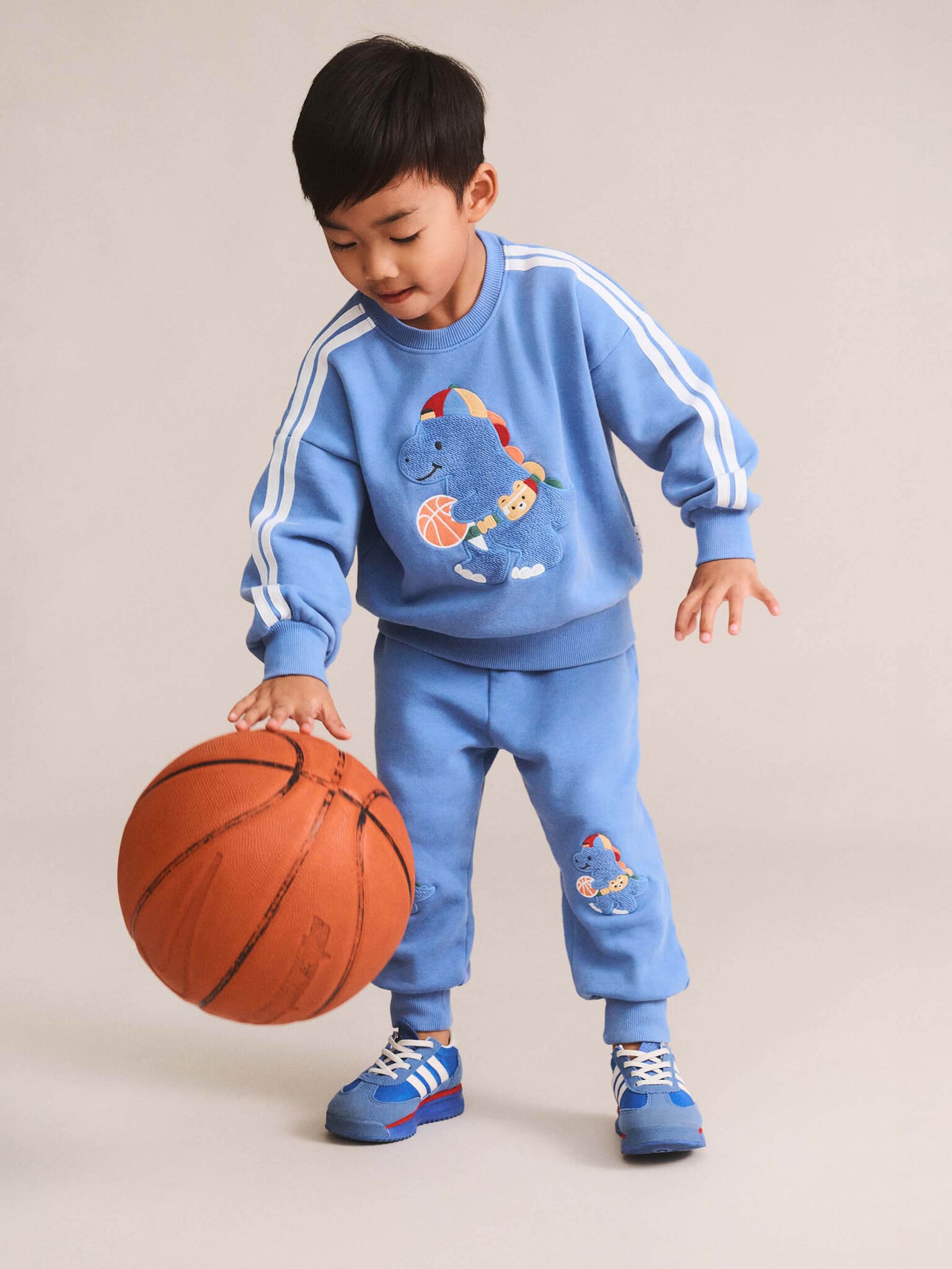 Huxbaby Huxbaby Baller Dino Sporty Stripe Sweatpant