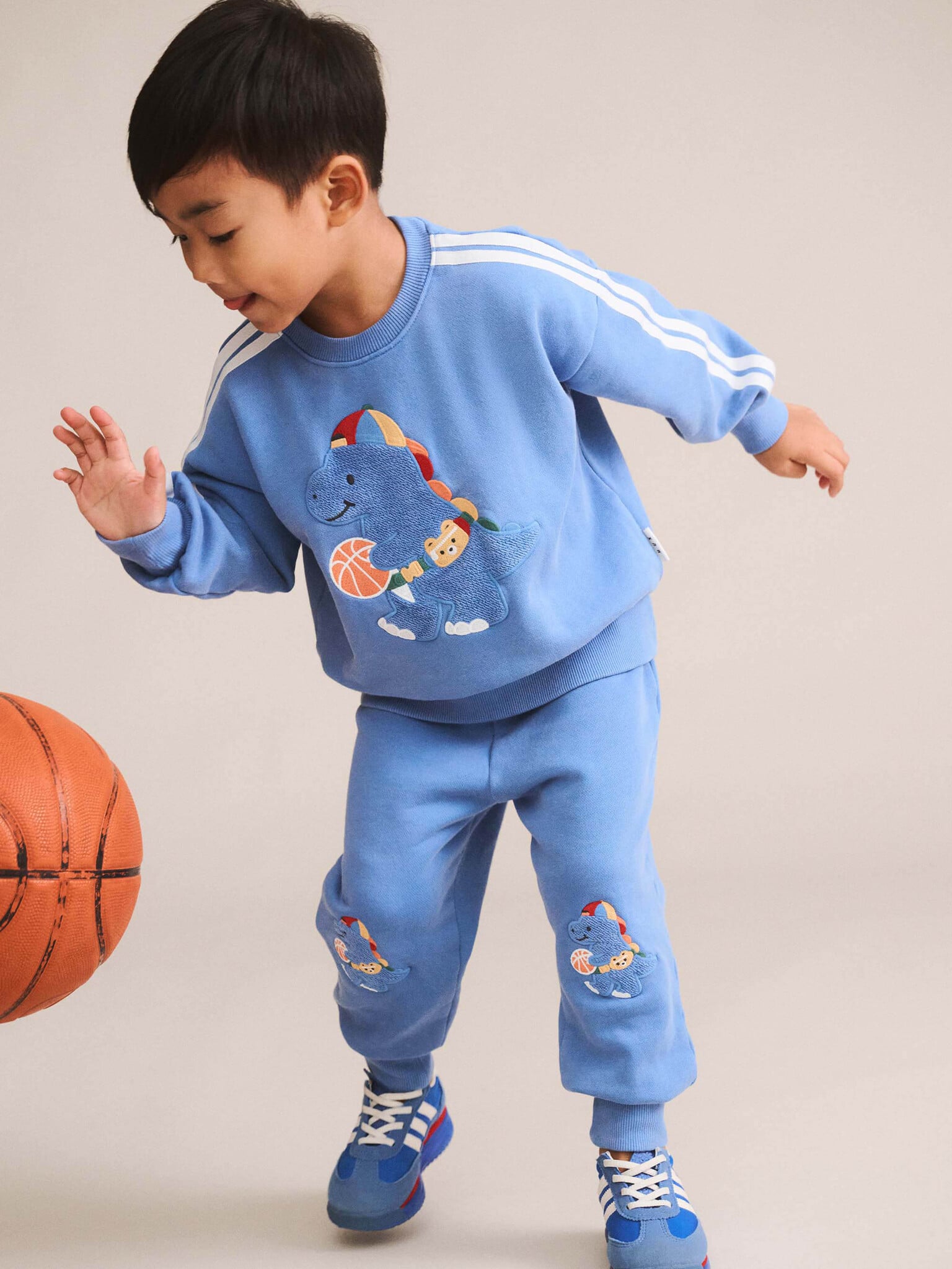 Huxbaby Huxbaby Baller Dino Sporty Stripe Sweatpant