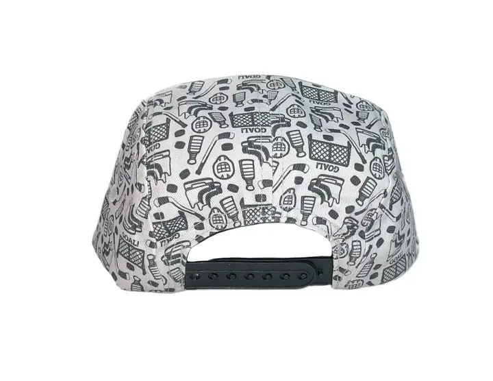 Sidetrack Sidetrack Toddler Boston Hockey Print 5-Panel Hat