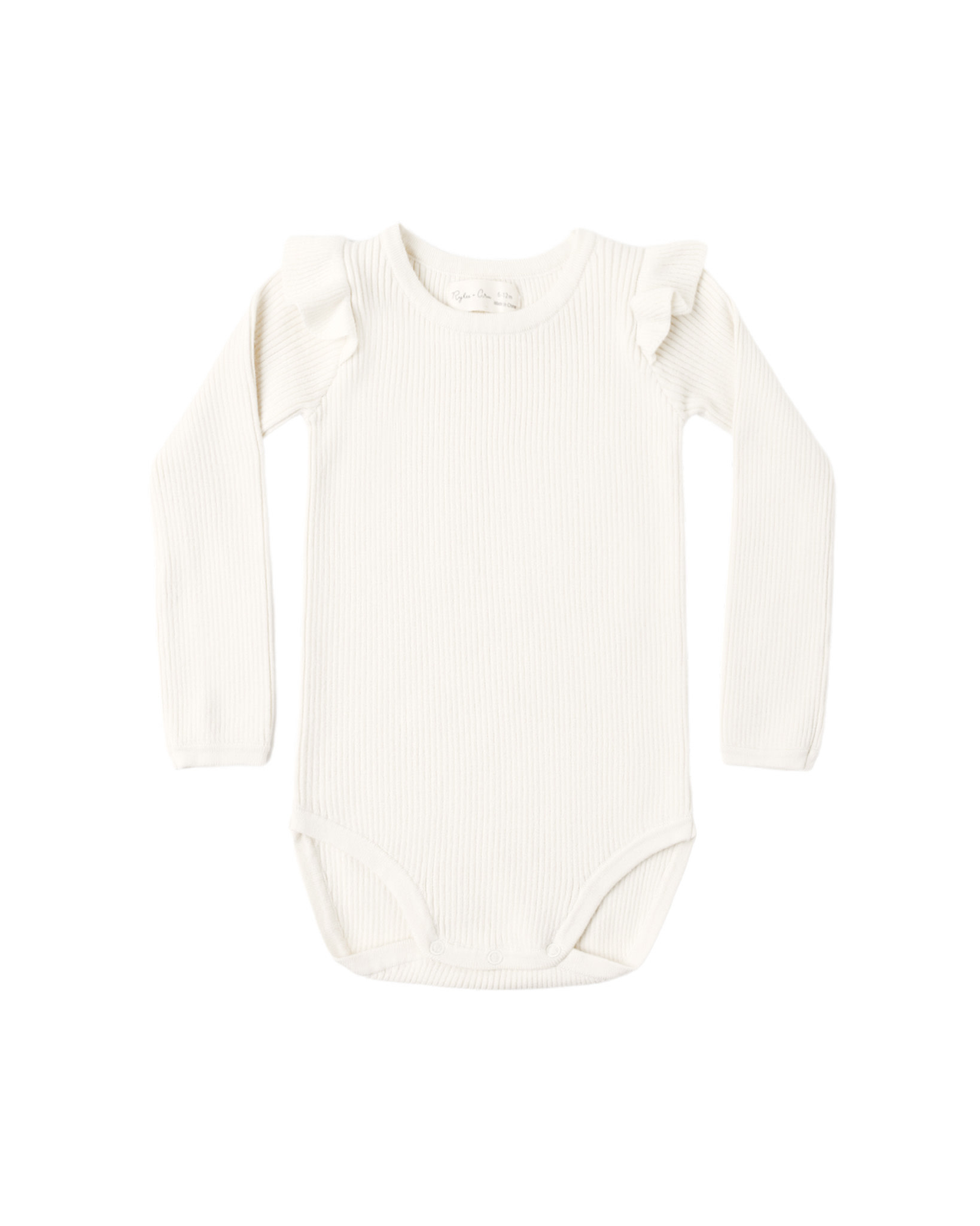 Rylee and Cru Rylee & Cru Shoulder Ruffle Bodysuit