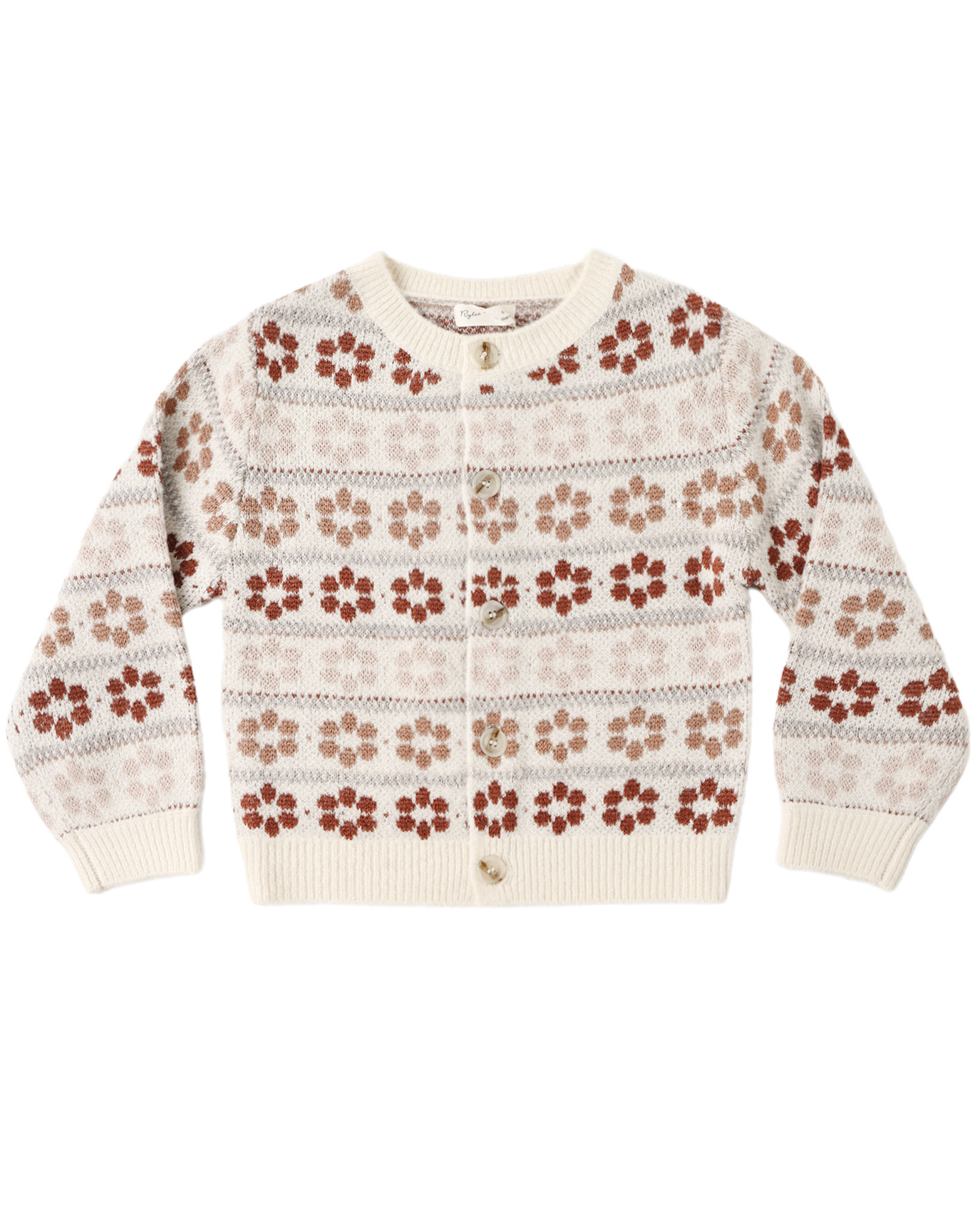 Rylee and Cru Rylee & Cru Flower Fair Isle Cheyenne Cardigan