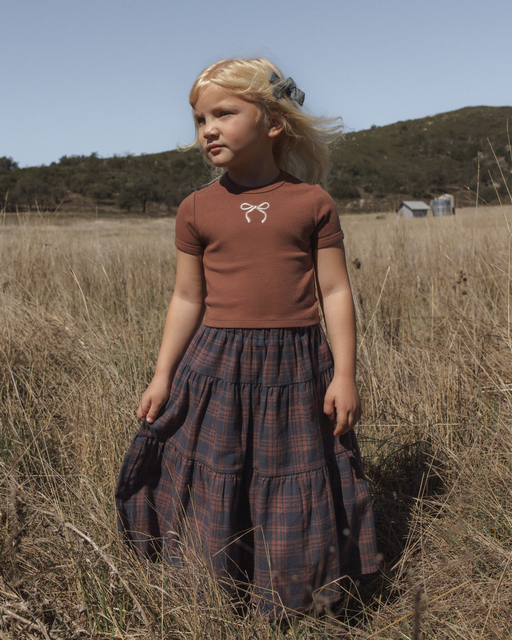 Rylee and Cru Rylee & Cru Bow Baby Tee