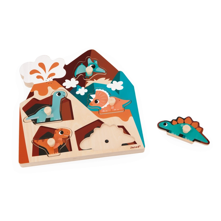 Janod Janod Dinos Chunky Wooden Puzzle