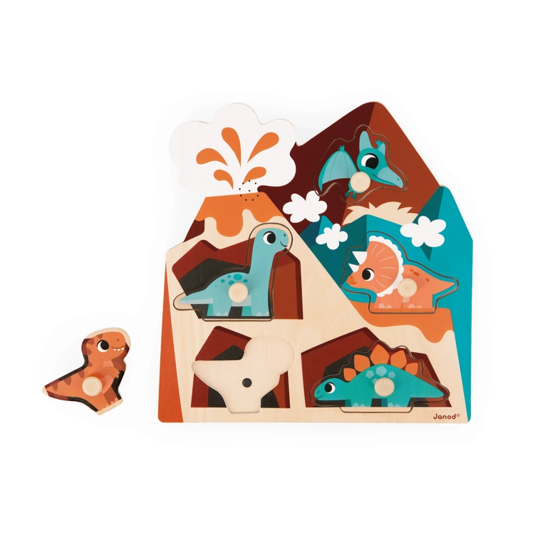 Janod Janod Dinos Chunky Wooden Puzzle