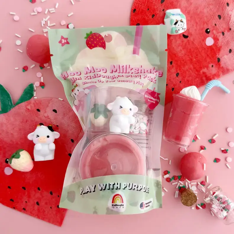 Earth Grown KidDoughs Moo Moo Milkshake Mini Kiddough Play Pack