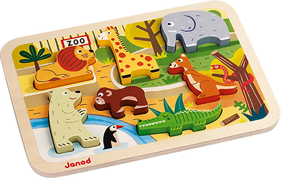 Janod Janod Chunky Puzzle- Zoo