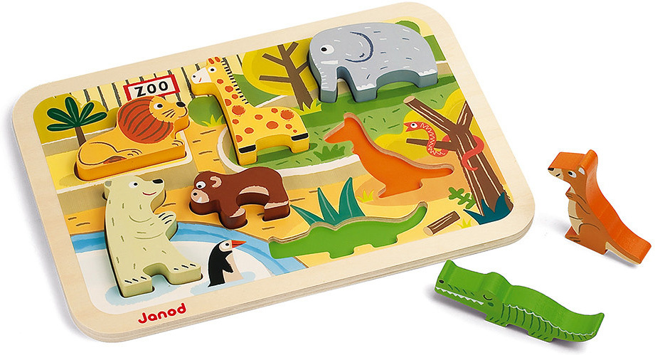 Janod Janod Chunky Puzzle- Zoo