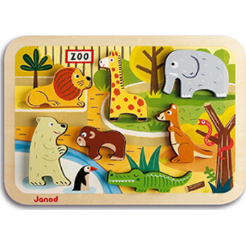 Janod Janod Chunky Puzzle- Zoo