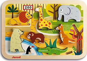 Janod Janod Chunky Puzzle- Zoo