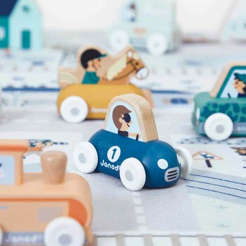 Janod Crossroads Sports Car Push Toy