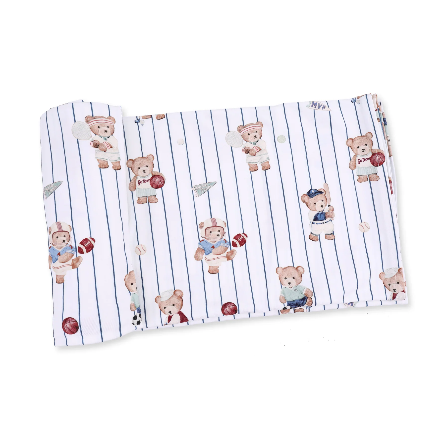 Angel Dear Angel Dear Sports Teddy Bears Swaddle Blanket