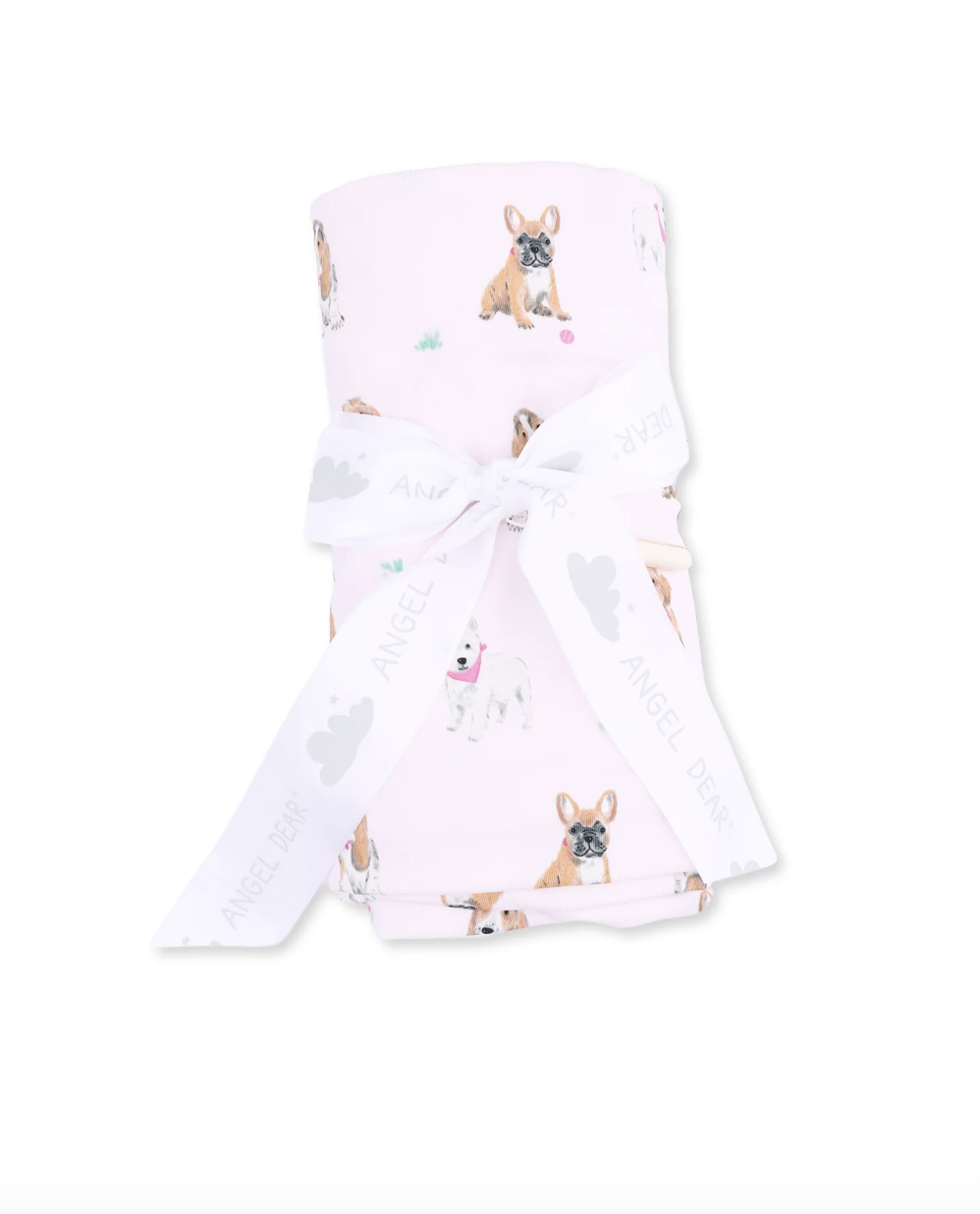 Angel Dear Angel Dear Bestie Dogs Pink Swaddle Blanket - Pink