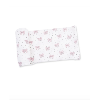 Angel Dear Angel Dear Bows And Hearts Swaddle Blanket