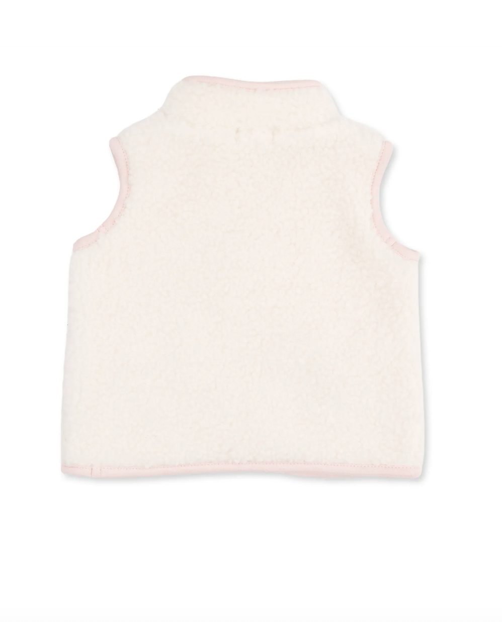 Angel Dear Angel Dear Sherpa Zip Vest with Heart Pocket